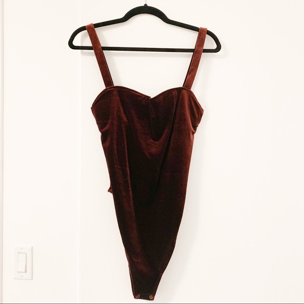 GOOD AMERICAN Velvet Bodysuit